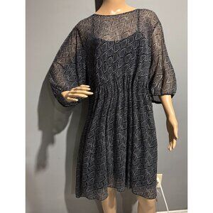 Love & Legend Black Sheer Lined Overlay Dress